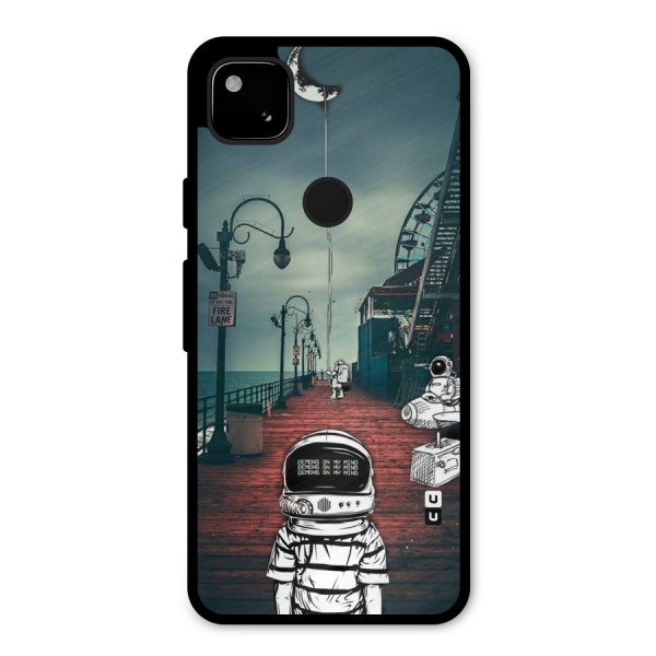Robotic Design Metal Back Case for Google Pixel 4a