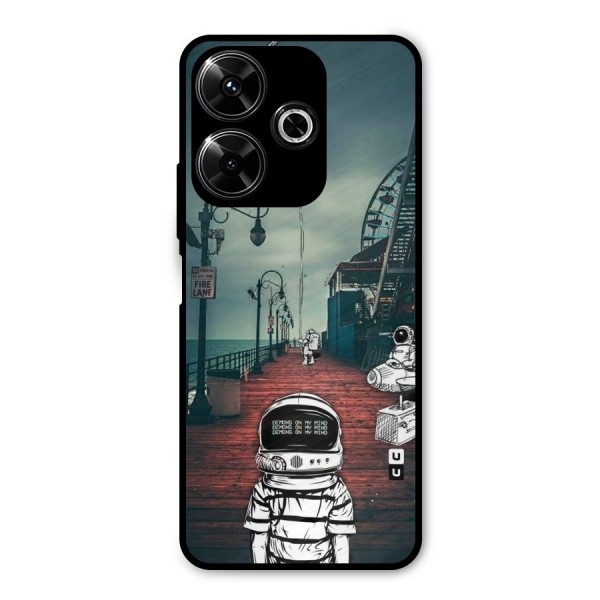 Robotic Design Metal Back Case for Poco M6 Plus