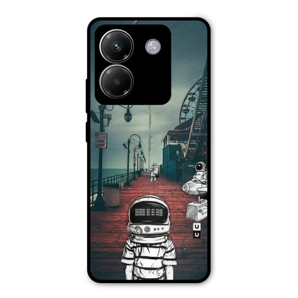 Robotic Design Metal Back Case for Poco M7 Pro 5G