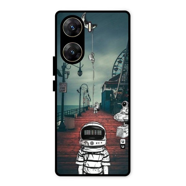 Robotic Design Metal Back Case for Vivo V29e