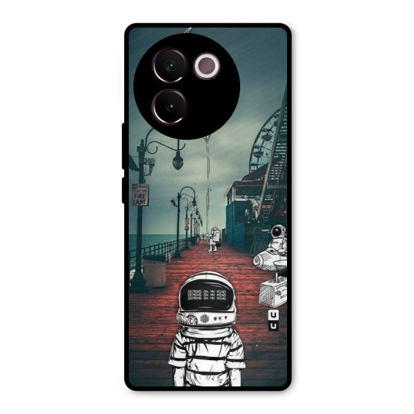 Robotic Design Metal Back Case for Vivo V30e