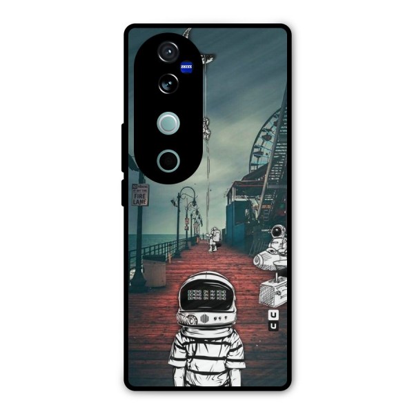 Robotic Design Metal Back Case for Vivo V40 Pro