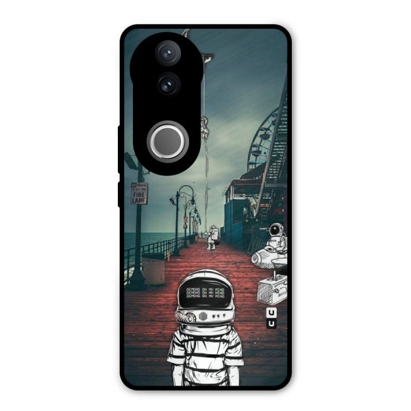 Robotic Design Metal Back Case for Vivo V50e