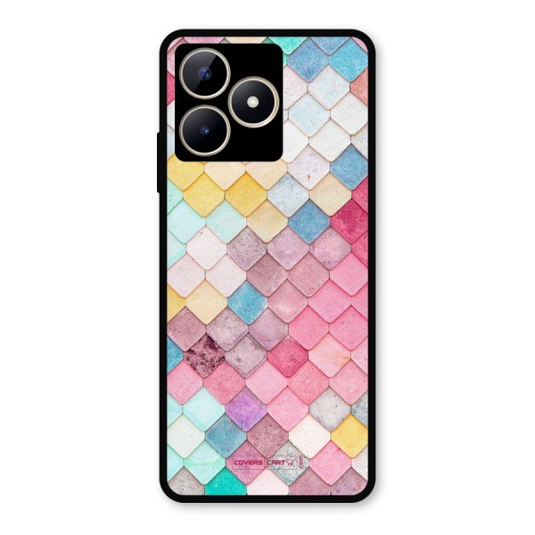 Rocks Pattern Design Metal Back Case for Realme C53