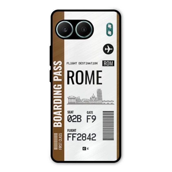 Rome Boarding Pass Metal Back Case for OnePlus Nord 4
