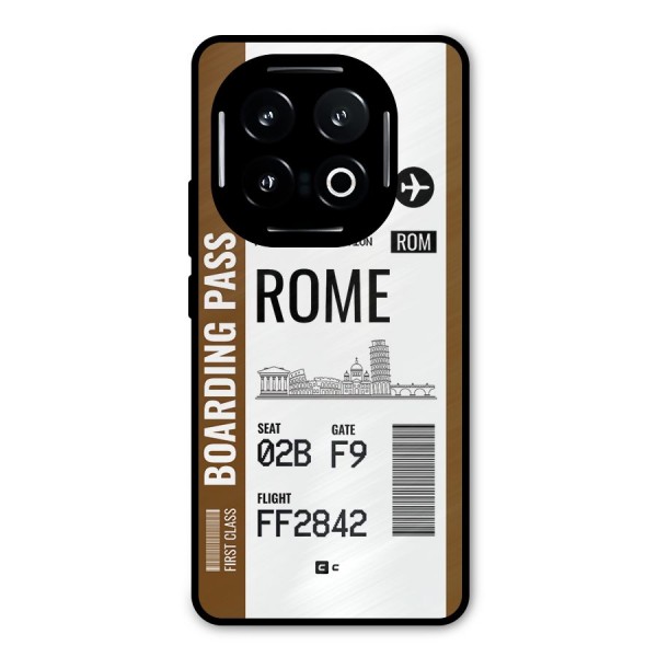 Rome Boarding Pass Metal Back Case for iQOO 13