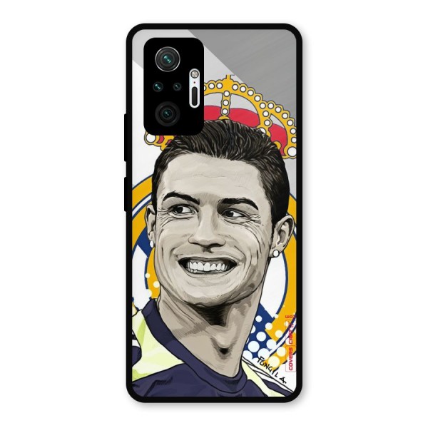 Ronaldo Madrid King Metal Back Case for Redmi Note 10 Pro