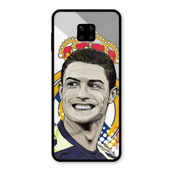 Ronaldo Madrid King Metal Back Case for Redmi Note 9 Pro Max