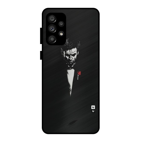 Rose Man Metal Back Case for Galaxy A73 5G