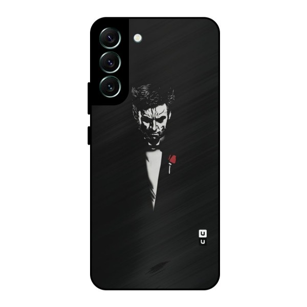 Rose Man Metal Back Case for Galaxy S22 Plus 5G