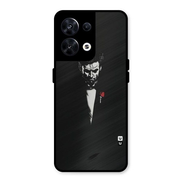 Rose Man Metal Back Case for Oppo Reno8 5G