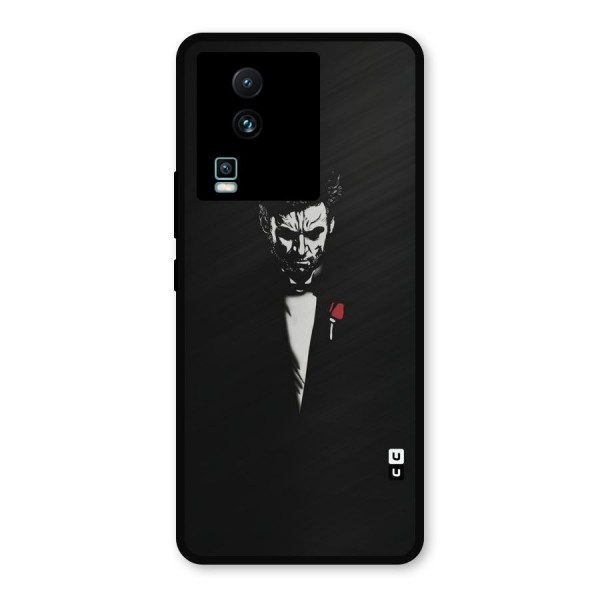 Rose Man Metal Back Case for iQOO Neo 7 Pro