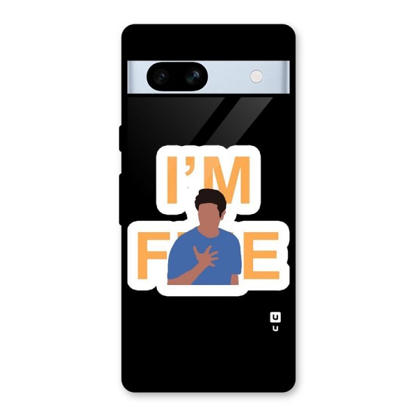 Ross is Fine Glass Back Case for Google Pixel 7a