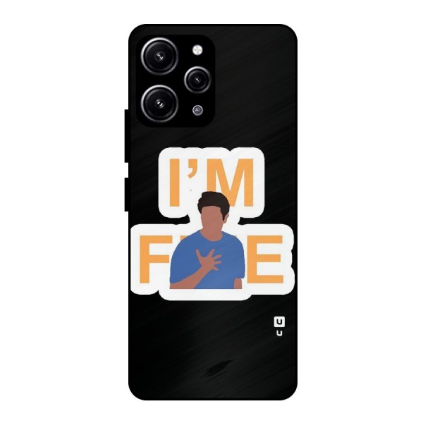 Ross is Fine Glass Back Case for Redmi 12 4G