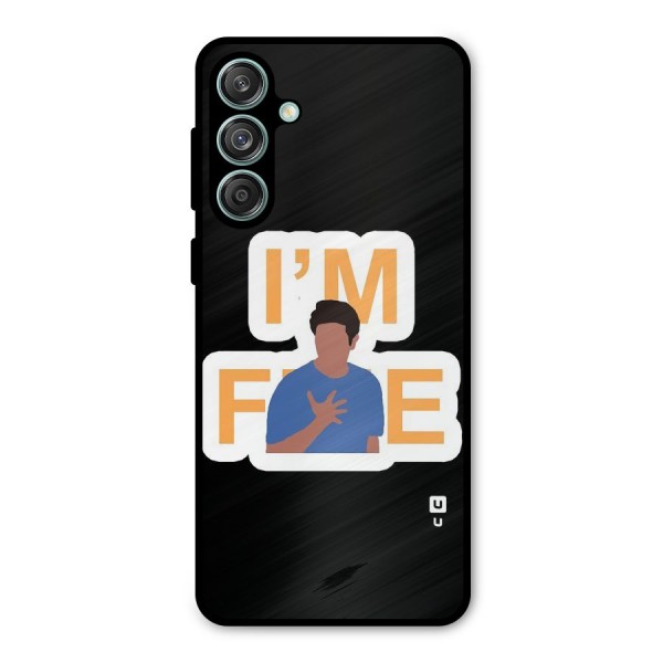 Ross is Fine Metal Back Case for Galaxy M55 5G