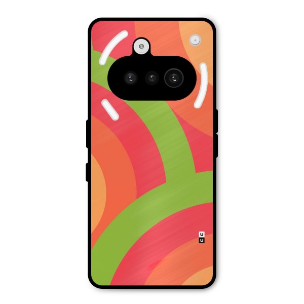 Rounded Shapes Metal Back Case for Nothing Phone 3a