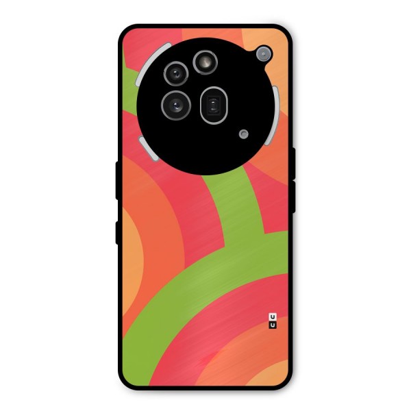 Rounded Shapes Metal Back Case for Nothing Phone 3a Pro