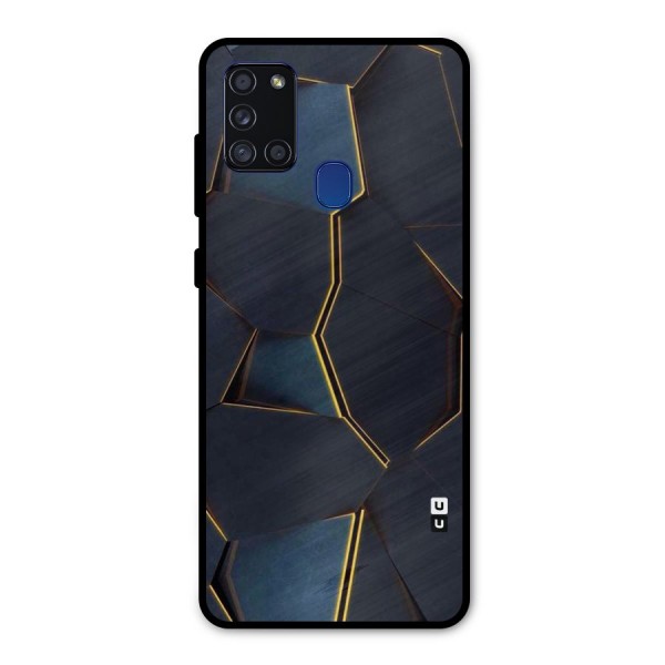Royal Abstract Metal Back Case for Galaxy A21s