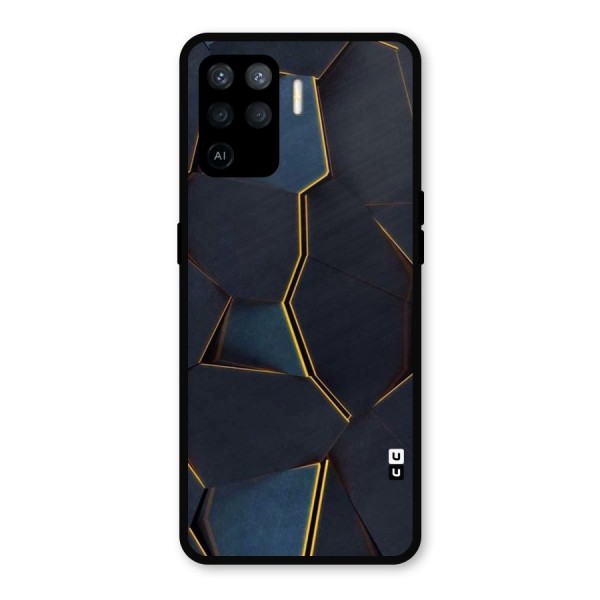 Royal Abstract Metal Back Case for Oppo F19 Pro