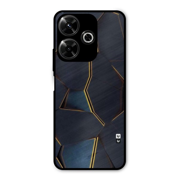 Royal Abstract Metal Back Case for Poco M6 Plus