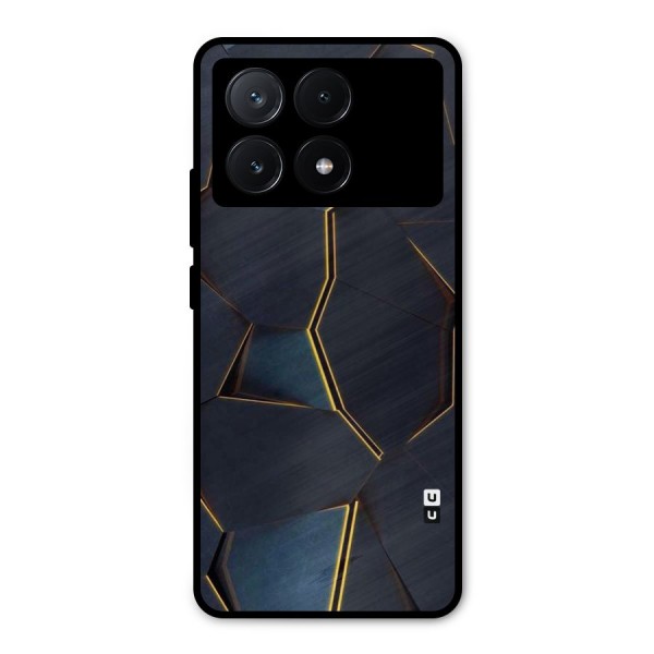 Royal Abstract Metal Back Case for Poco X6 Pro