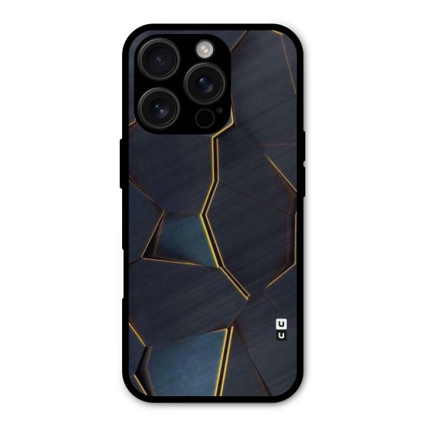 Royal Abstract Metal Back Case for iPhone 16 Pro