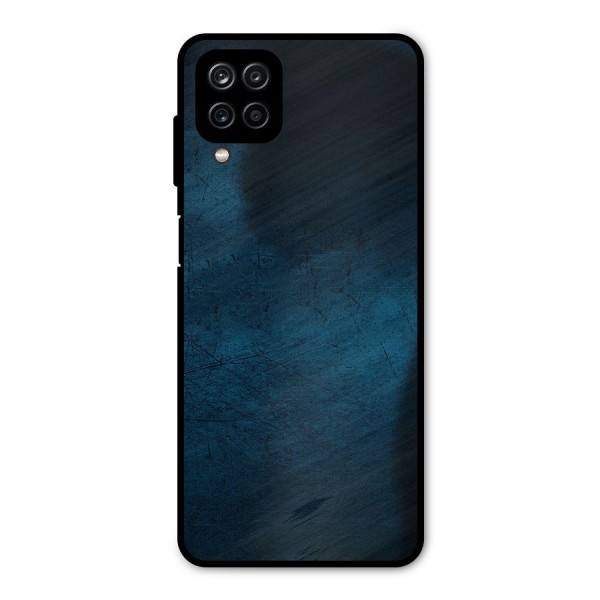 Royal Blue Metal Back Case for Galaxy A12