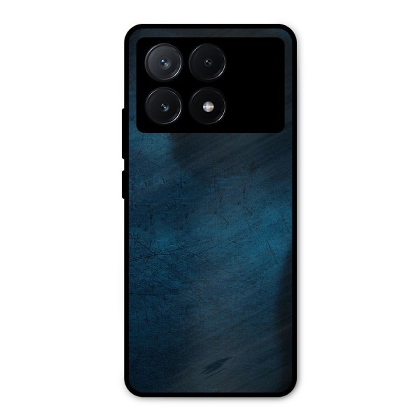 Royal Blue Metal Back Case for Poco X6 Pro