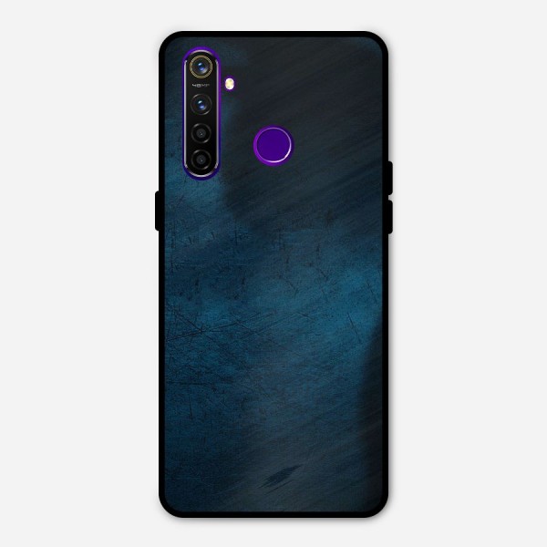 Royal Blue Metal Back Case for Realme 5 Pro