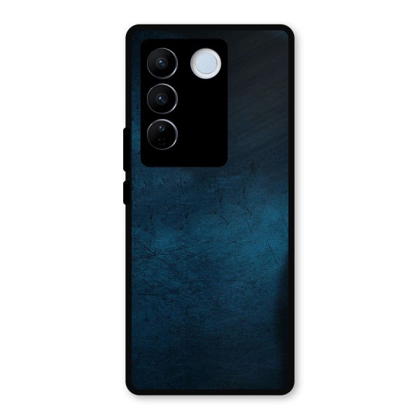 Royal Blue Metal Back Case for Vivo V27