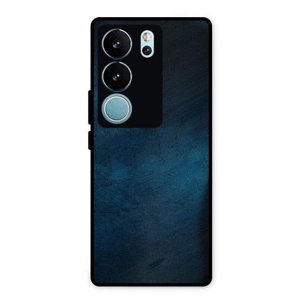 Royal Blue Metal Back Case for Vivo V29 Pro