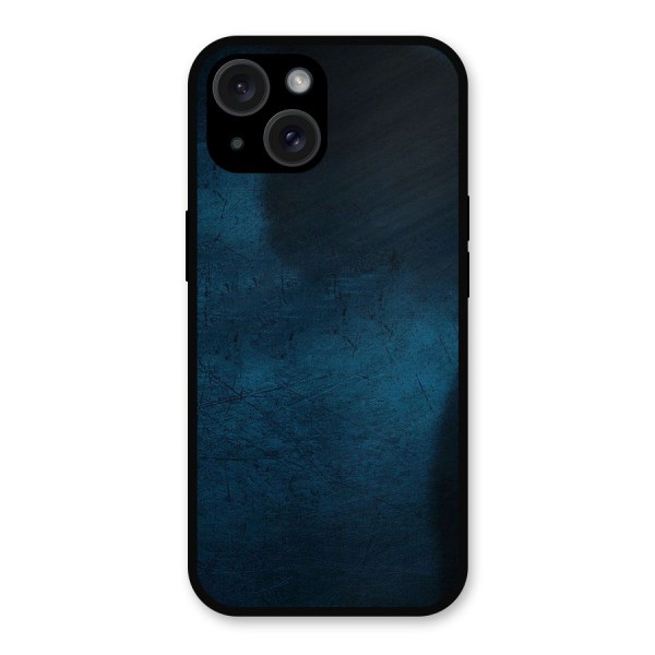 Royal Blue Metal Back Case for iPhone 15
