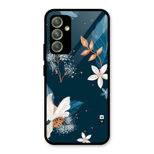 Royal Floral Glass Back Case for Galaxy A54