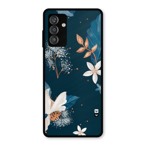 Royal Floral Metal Back Case for Galaxy M14 5G