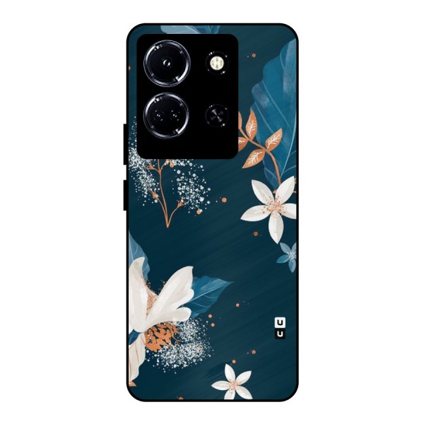 Royal Floral Metal Back Case for Infinix Note 30 5G