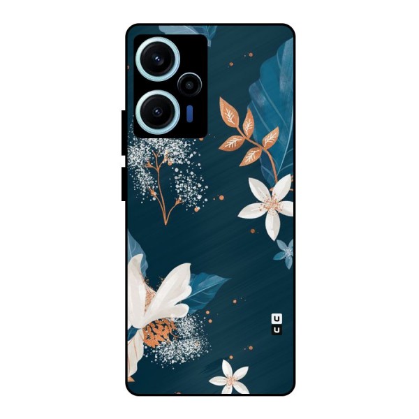 Royal Floral Metal Back Case for Poco F5