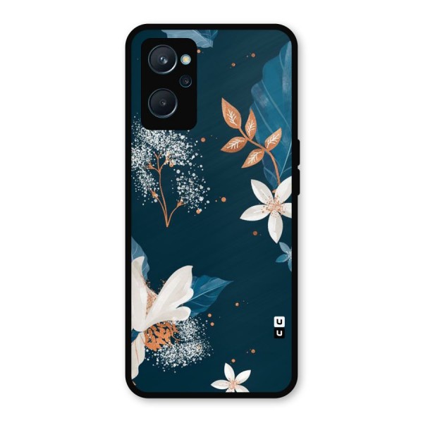 Royal Floral Metal Back Case for Realme 9i