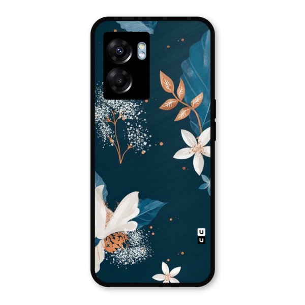 Royal Floral Metal Back Case for Realme Narzo 50 5G