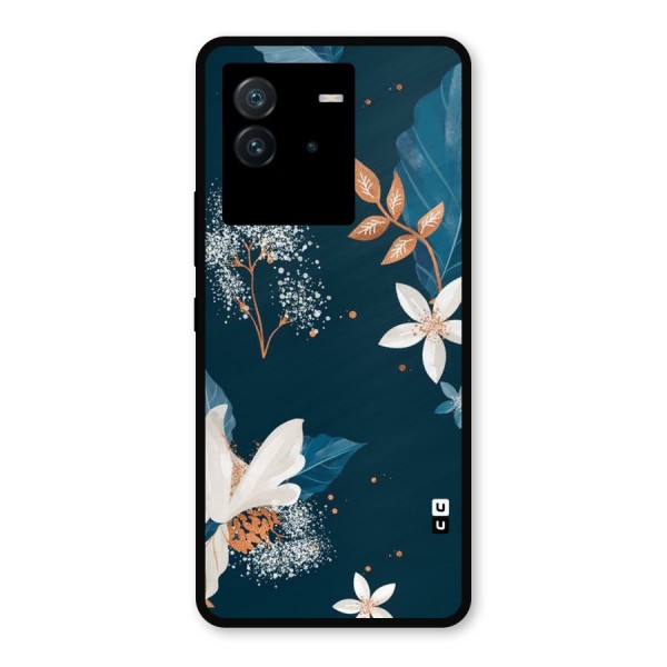 Royal Floral Metal Back Case for iQOO Neo 6 5G