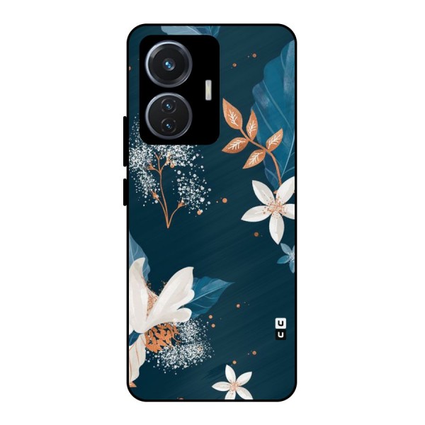 Royal Floral Metal Back Case for iQOO Z6 44W