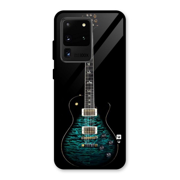 Royal Green Guitar Glass Back Case for Galaxy S20 Ultra