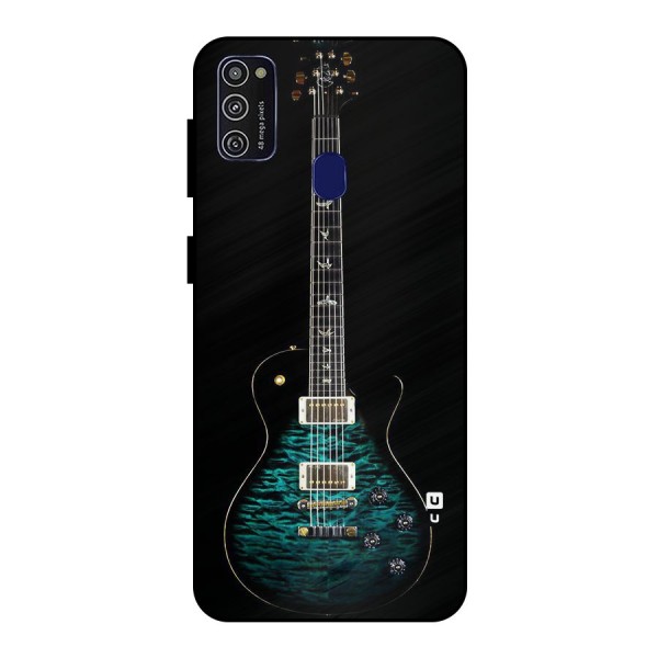 Royal Green Guitar Metal Back Case for Galaxy M30s