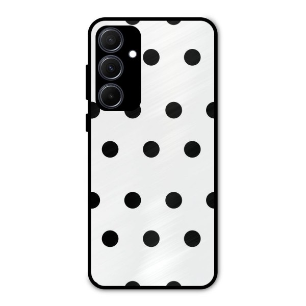 Royal Polka Dots Metal Back Case for Galaxy A35