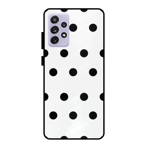 Royal Polka Dots Metal Back Case for Galaxy A72
