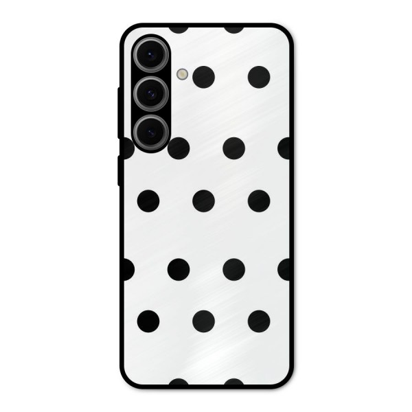 Royal Polka Dots Metal Back Case for Galaxy S24 FE