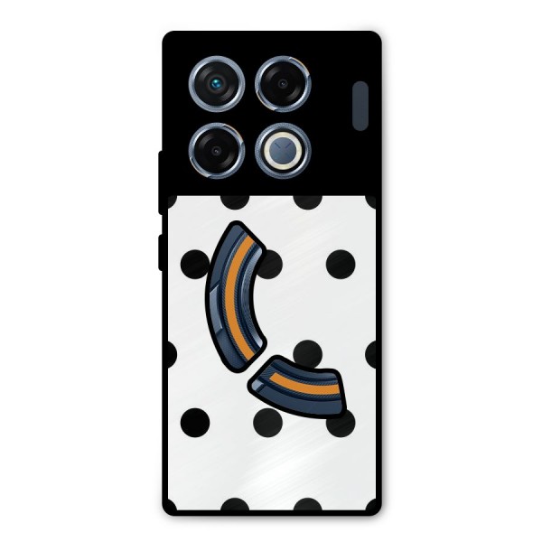 Royal Polka Dots Metal Back Case for Infinix GT 20 Pro