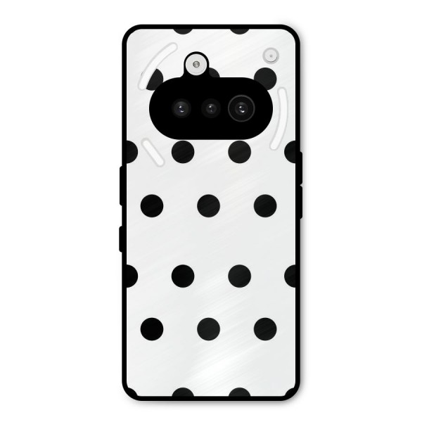 Royal Polka Dots Metal Back Case for Nothing Phone 3a