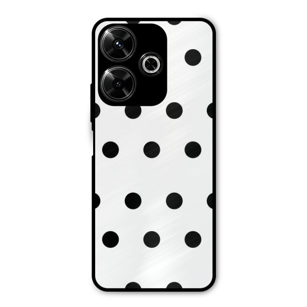 Royal Polka Dots Metal Back Case for Poco M6 Plus