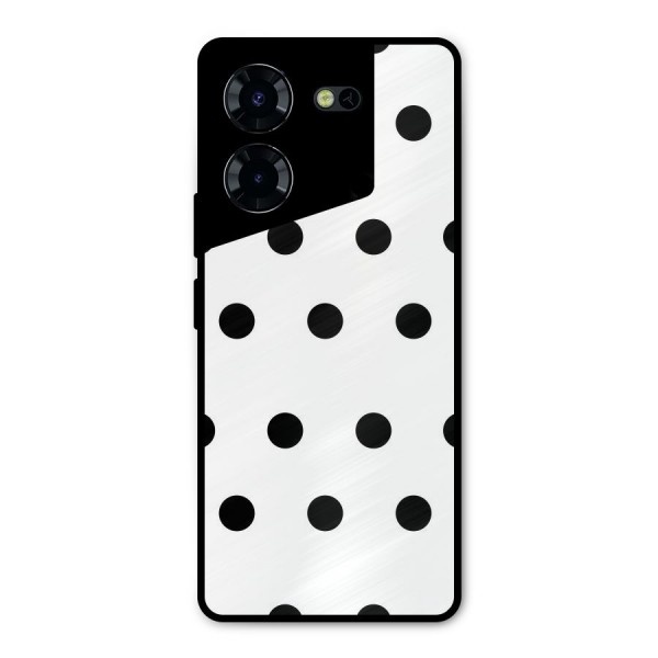 Royal Polka Dots Metal Back Case for Tecno Pova 5 Pro 5G