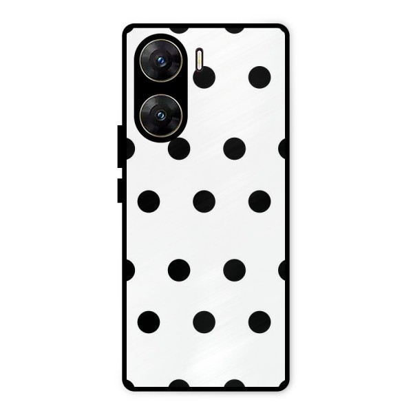 Royal Polka Dots Metal Back Case for Vivo V29e